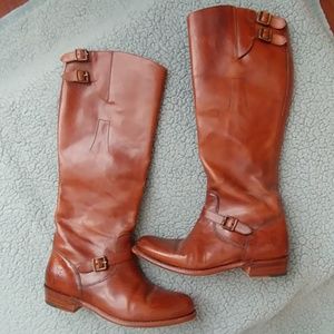Frye Women's Brown Leather Riding Boots